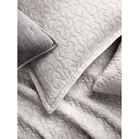 Prism Matelassé Cotton 3-Piece Duvet Cover Set