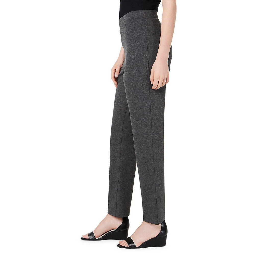 Pull-On Straight-Leg Comfort Pants