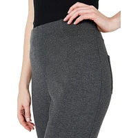 Pull-On Straight-Leg Comfort Pants