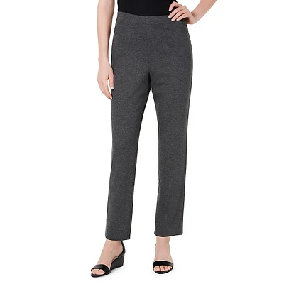 Pull-On Straight-Leg Comfort Pants