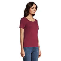 Petite Cotton Scoopneck Top