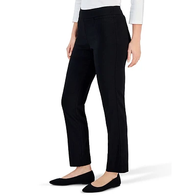 High-Rise Straight-Leg Pants