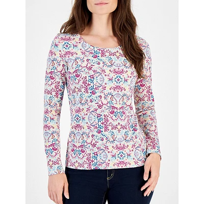 Vine Tapestry Scoopneck Top