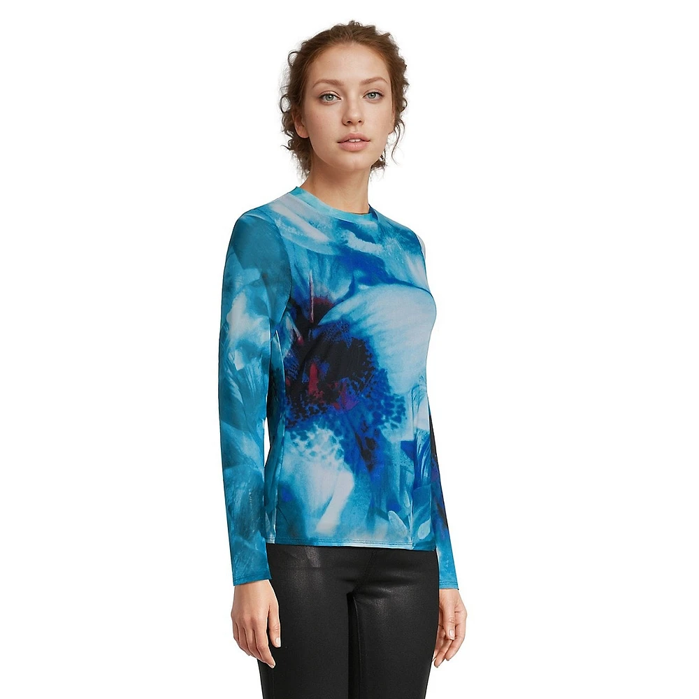 Abstract Shadow-Print Mesh Top