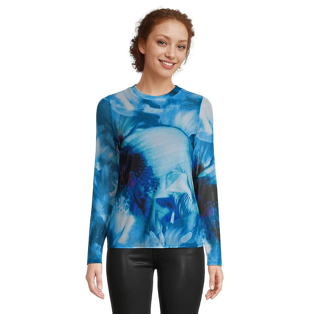 Abstract Shadow-Print Mesh Top