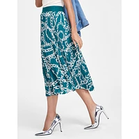 Pleated Midi Skirt