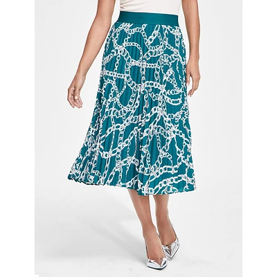 Pleated Midi Skirt