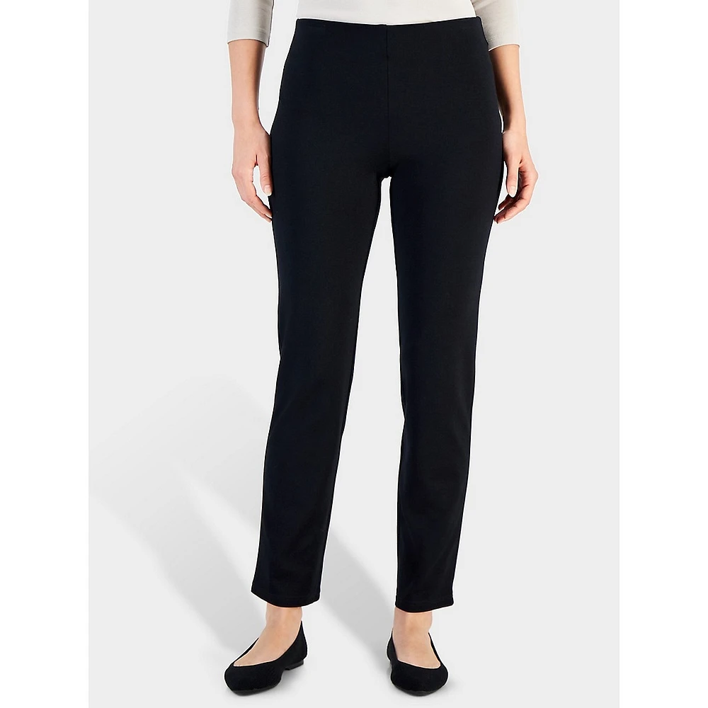 High-Rise Ponte Pants