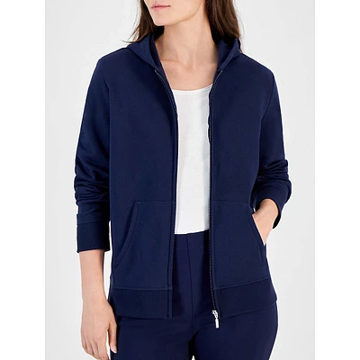 Petite ​Relaxed Fleece Zip-Up Hoodie
