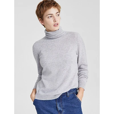 Cara Cashmere Basic Turtleneck Sweater