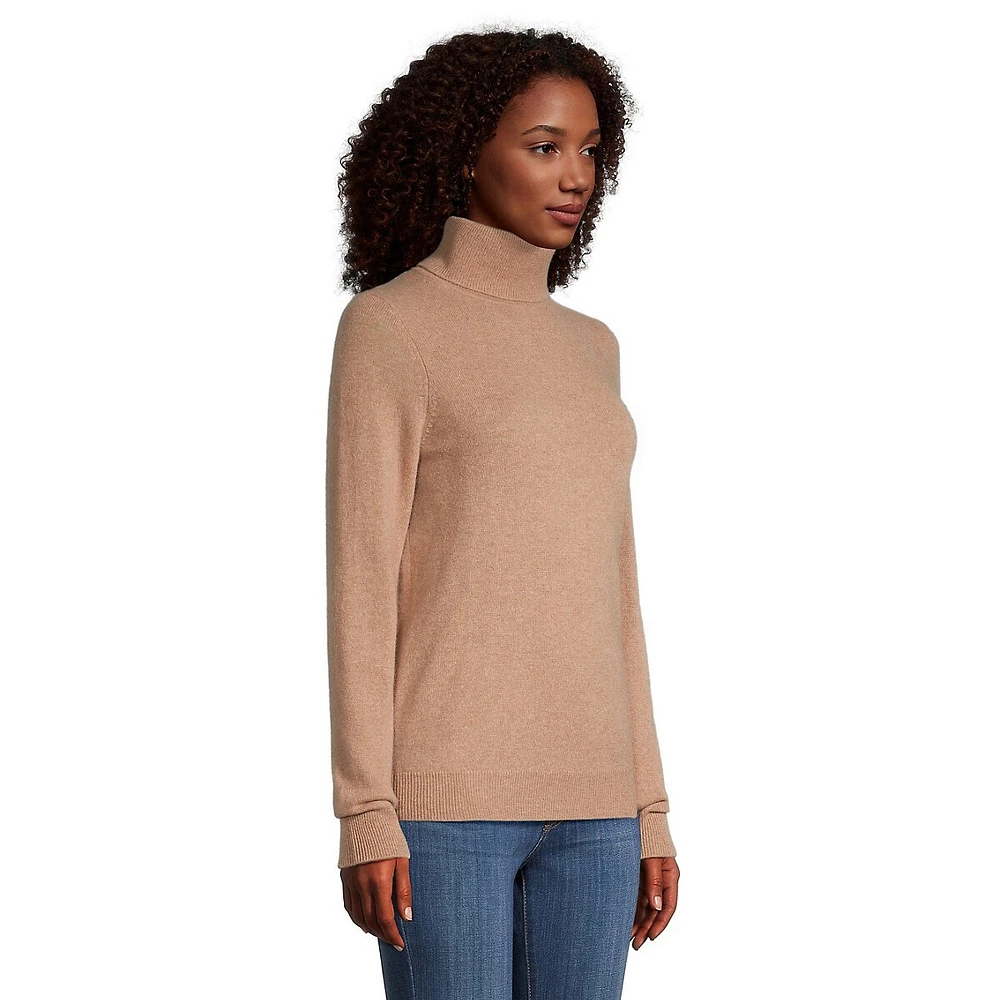 Cara Cashmere Basic Turtleneck Sweater