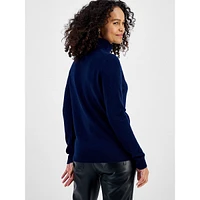 Cara Cashmere Basic Turtleneck Sweater