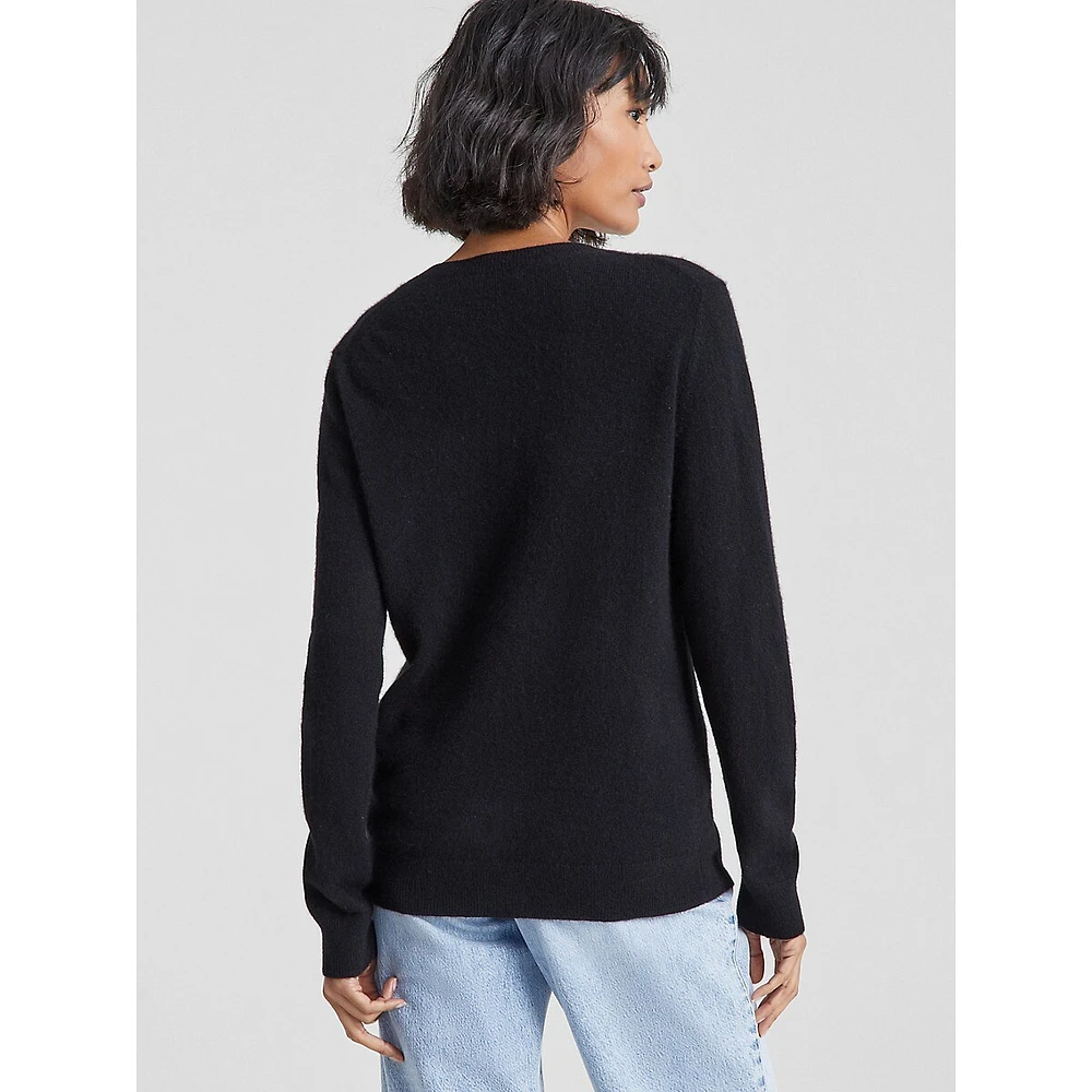 Cara Cashmere Basic V-Neck Sweater