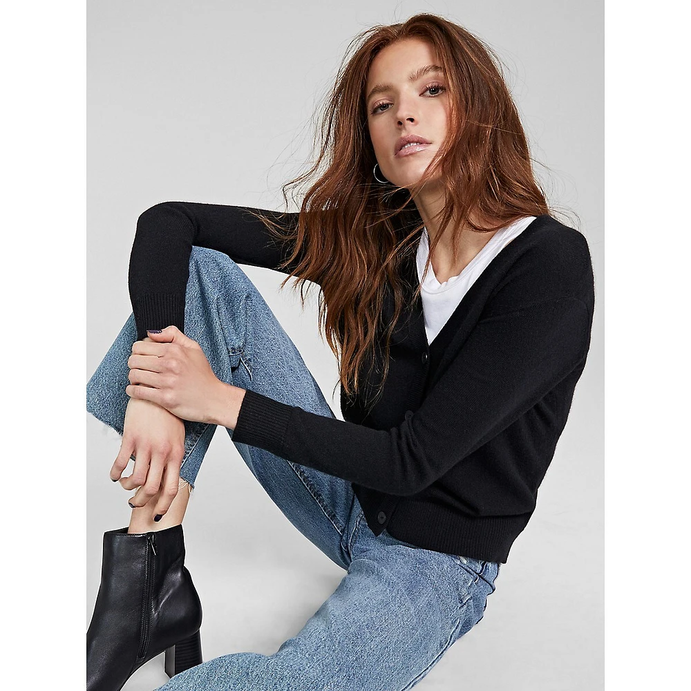 Cara Cashmere Basic Cardigan