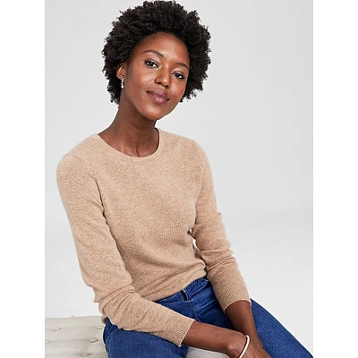 Cara Cashmere Basic Crewneck Sweater