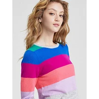 Striped Cashmere Crewneck Sweater