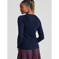 Cara Cashmere Basic Crewneck Sweater