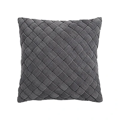 Coussin décoratif en chenille de coton
