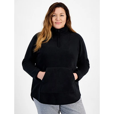 Plus Quarter-Zip Fleece Pullover