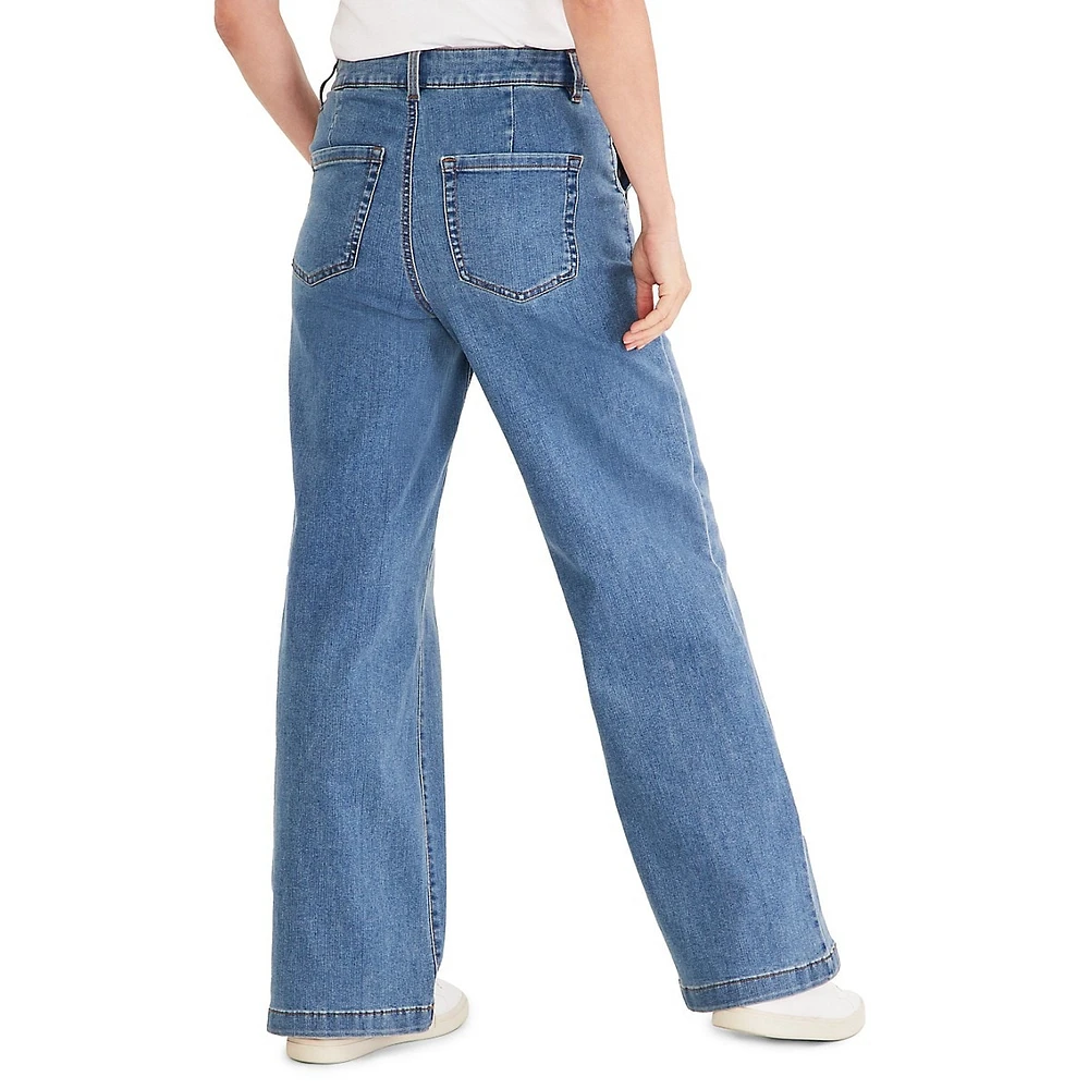 High-Rise Wide-Leg Jeans