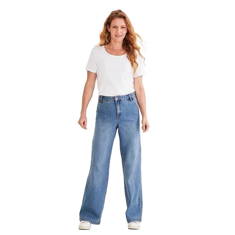 High-Rise Wide-Leg Jeans