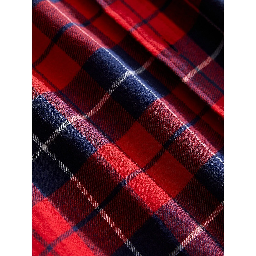 Regular-Fit Plaid Flannel Shirt