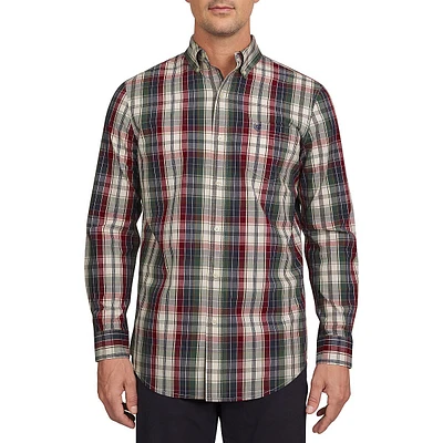 Regular-Fit Plaid Flannel Shirt