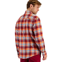 Regular-Fit Plaid Flannel Shirt