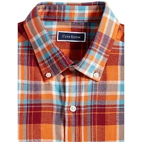 Regular-Fit Plaid Flannel Shirt