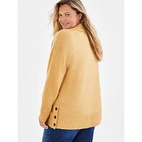 Plus Shawl-Collar Tunic Sweater