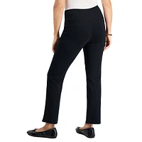 High-Rise Straight-Leg Ankle Pants