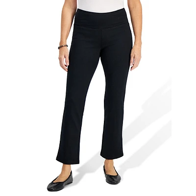 High-Rise Straight-Leg Ankle Pants