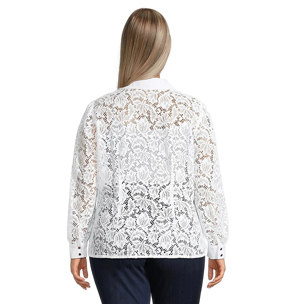 Plus Lace Blouse