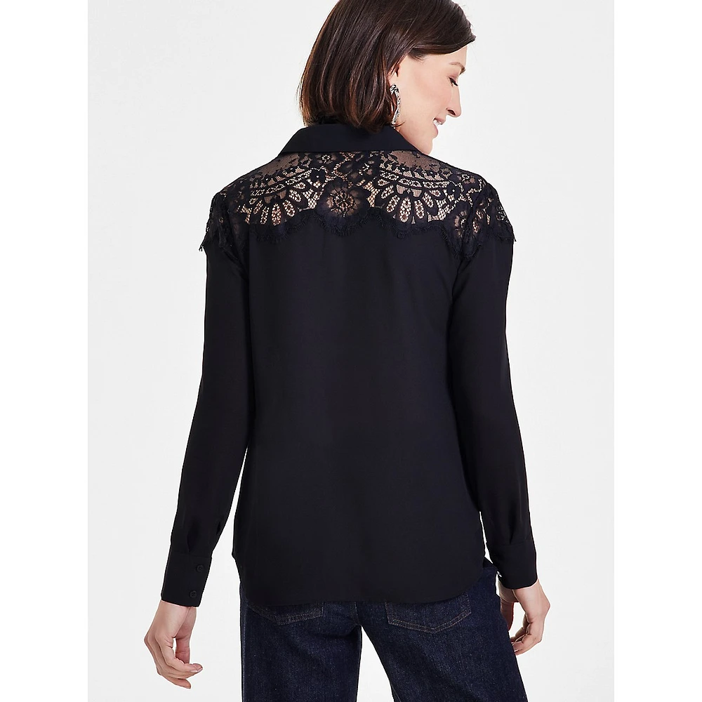 Lace-Topped Shirt