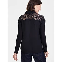 Lace-Topped Shirt