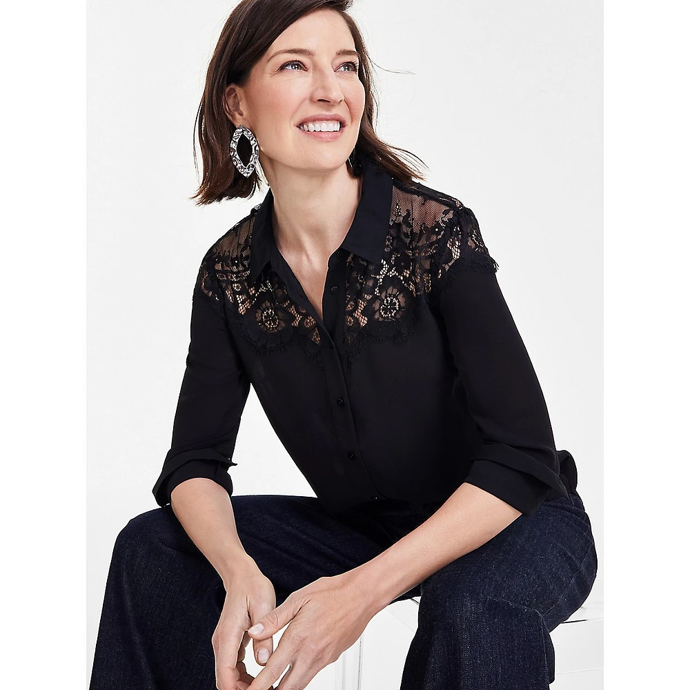 Lace-Topped Shirt