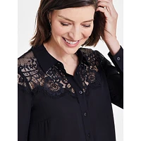 Lace-Topped Shirt