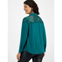 Lace-Topped Shirt