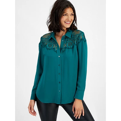 Lace-Topped Shirt