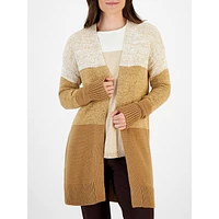 Petite Open-Front Colourblocked Cardigan