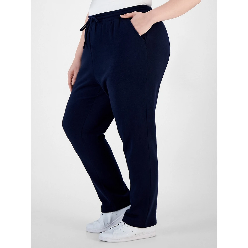 Plus Drawstring Fleece Pants