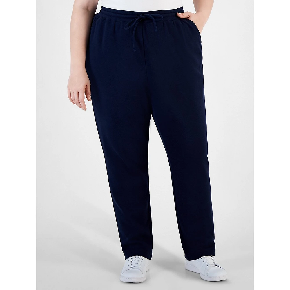 Plus Drawstring Fleece Pants