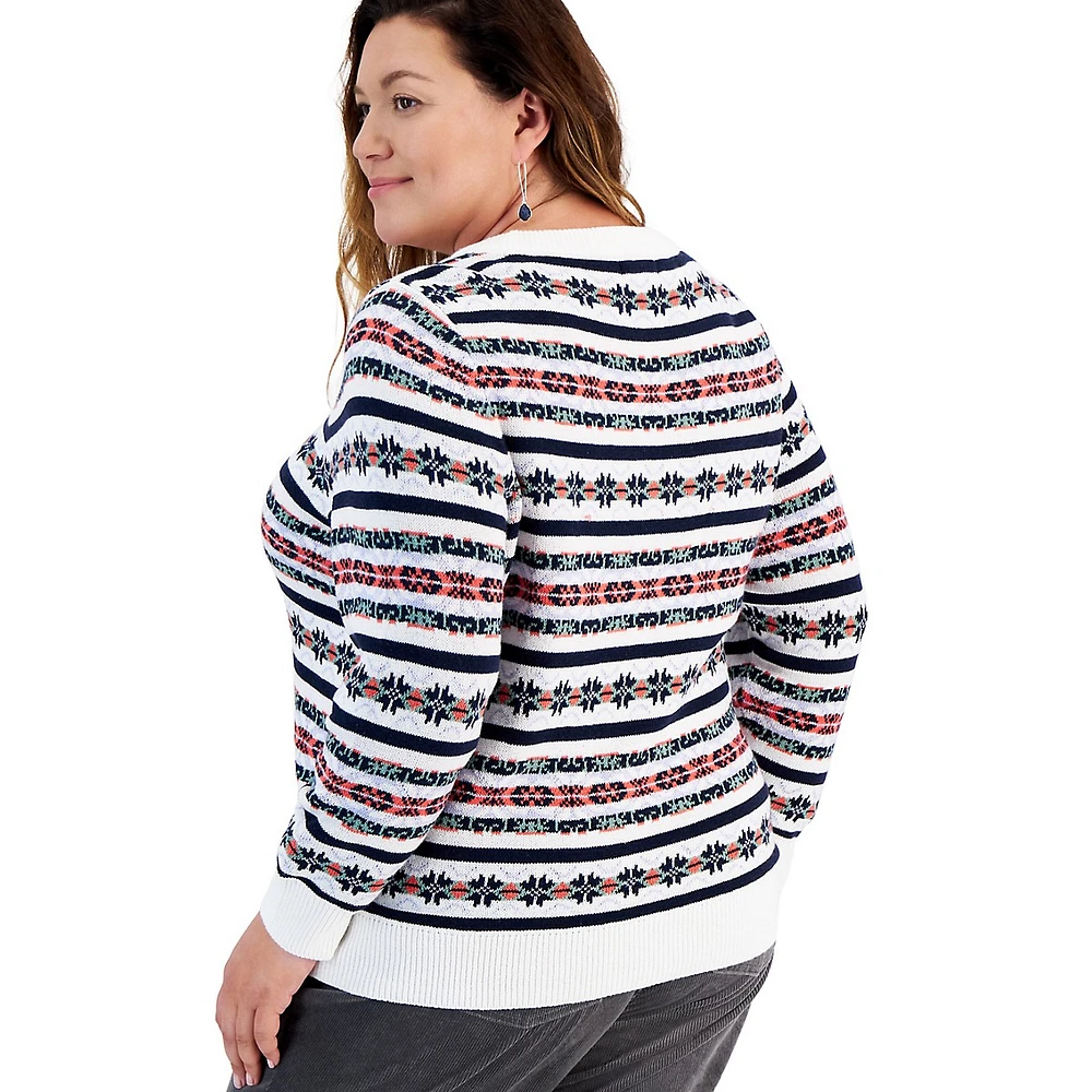 Plus Whimsy Graphic Crewneck Sweater