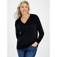 Chenille V-Neck Sweater