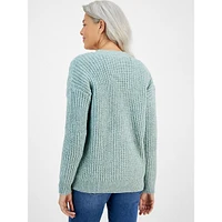 Cable-Knit Boyfriend Cardigan