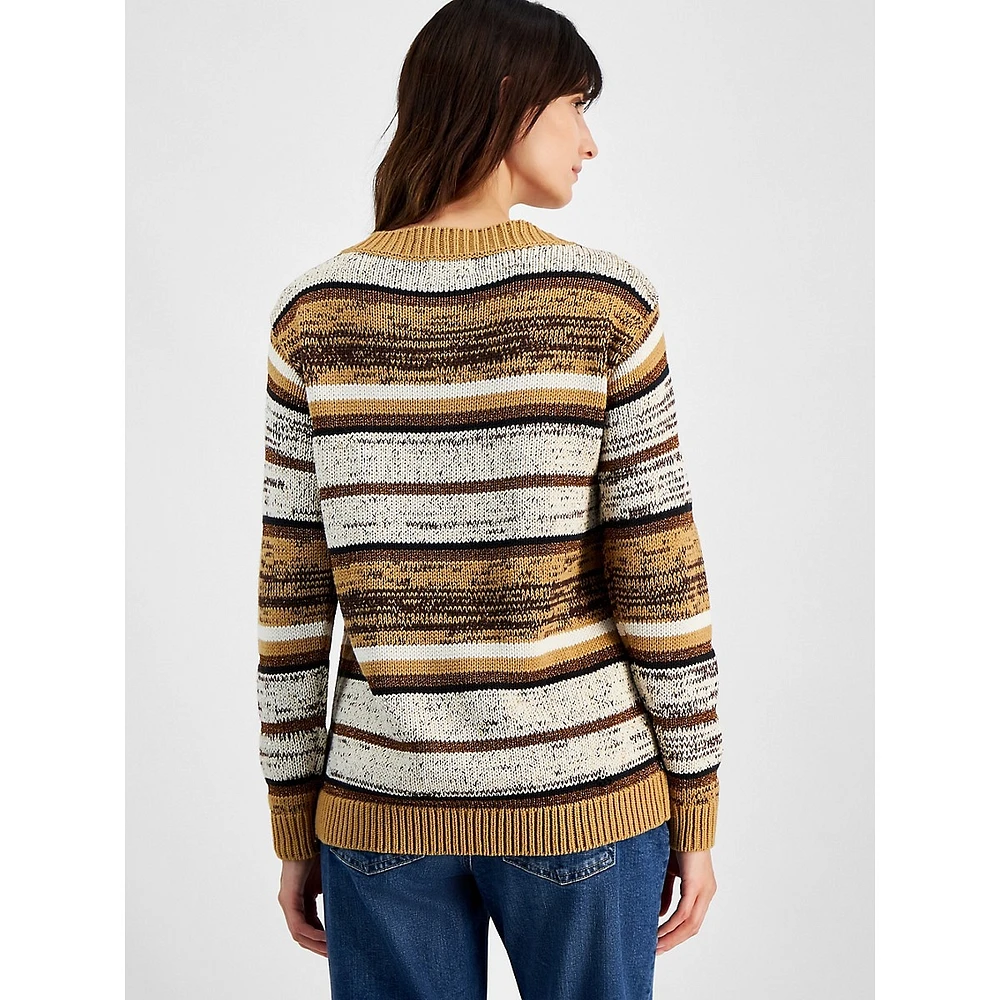 Stella Shine Striped Boatneck Sweater