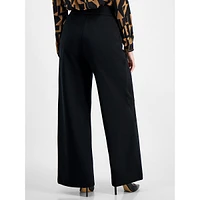 High-Rise Wide-Leg Dress Pants