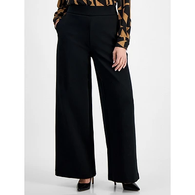 High-Rise Wide-Leg Dress Pants