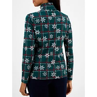 Snowflake Sophistication Turtleneck Top