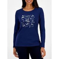 Snowy Day Long-Sleeve T-Shirt